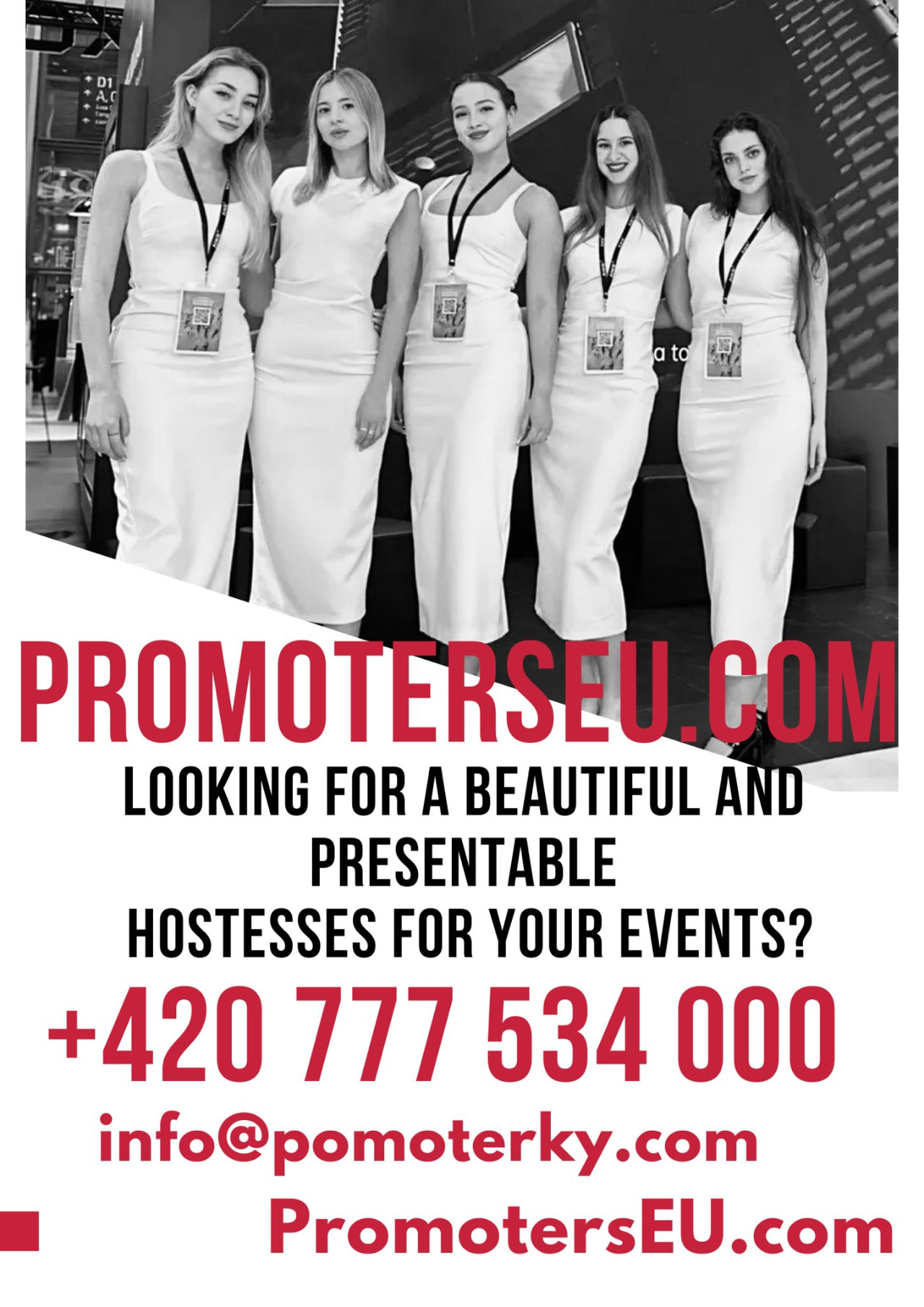 Do you need beautiful and attractive hostesses and promoters for your events? On PromotersEU.com 