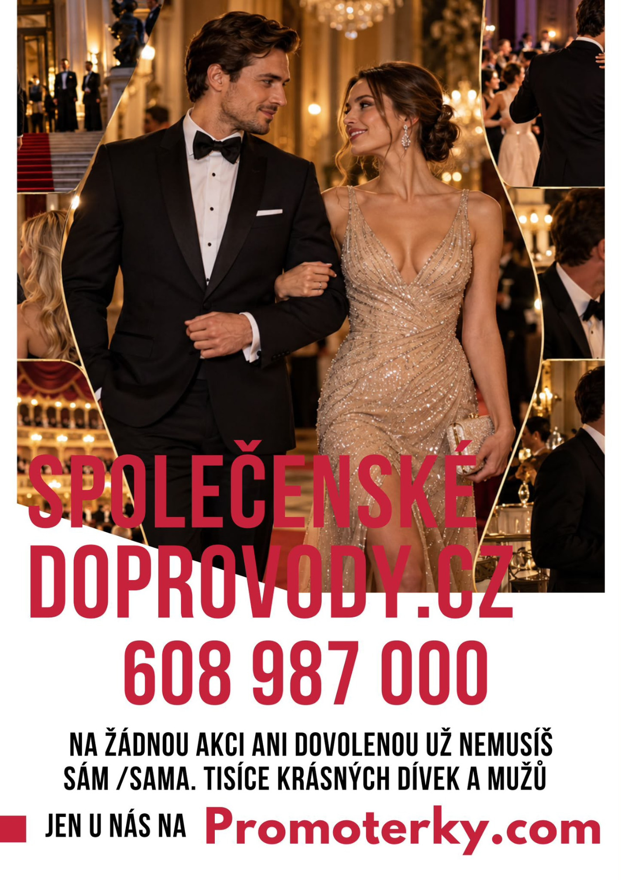 Doprovod na ples a společenské akce  - Promoterky.com