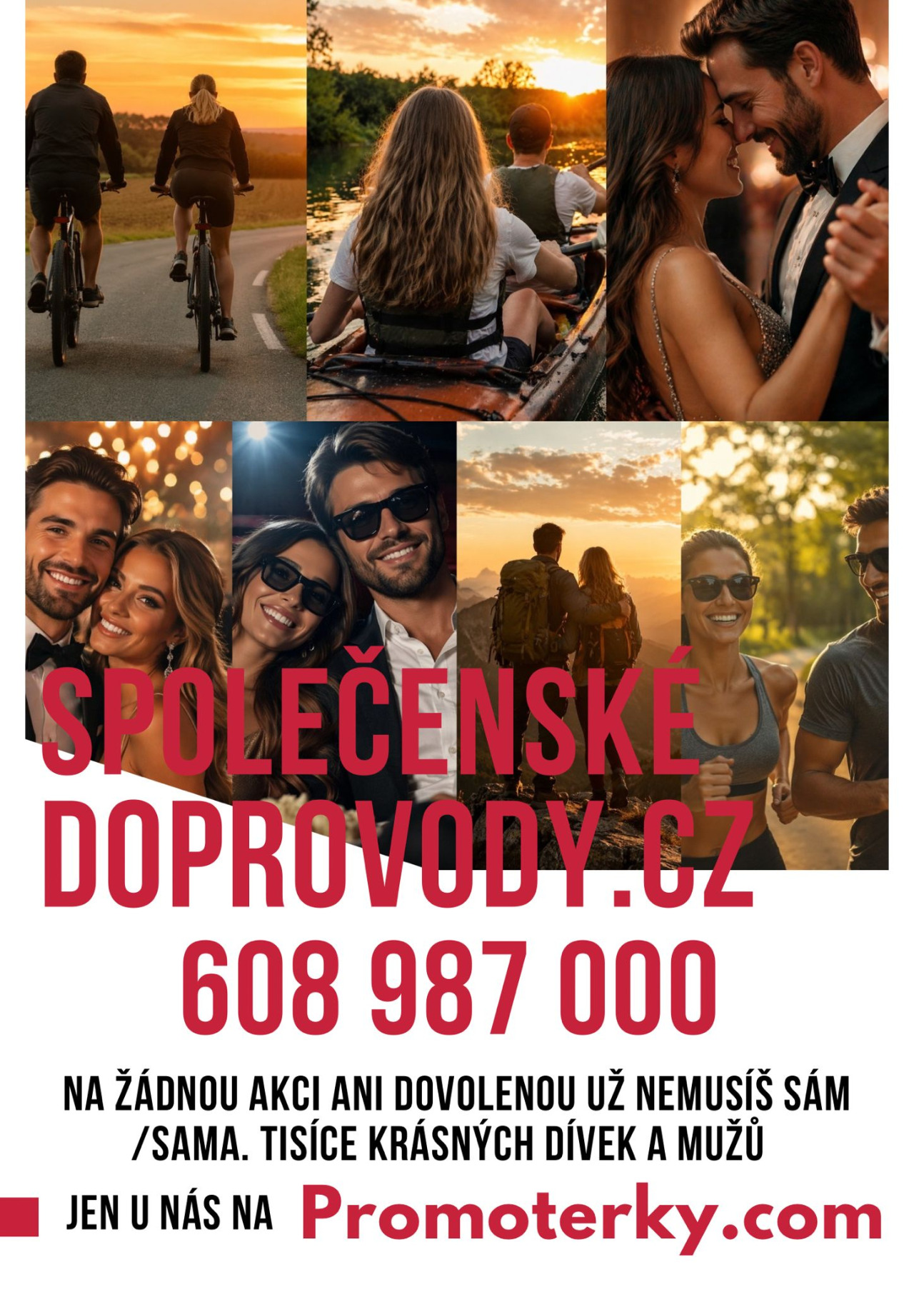 Doprovod na ples, do kina i na dovolenou: Luxusní společnost na každou příležitost? Proč od nás?