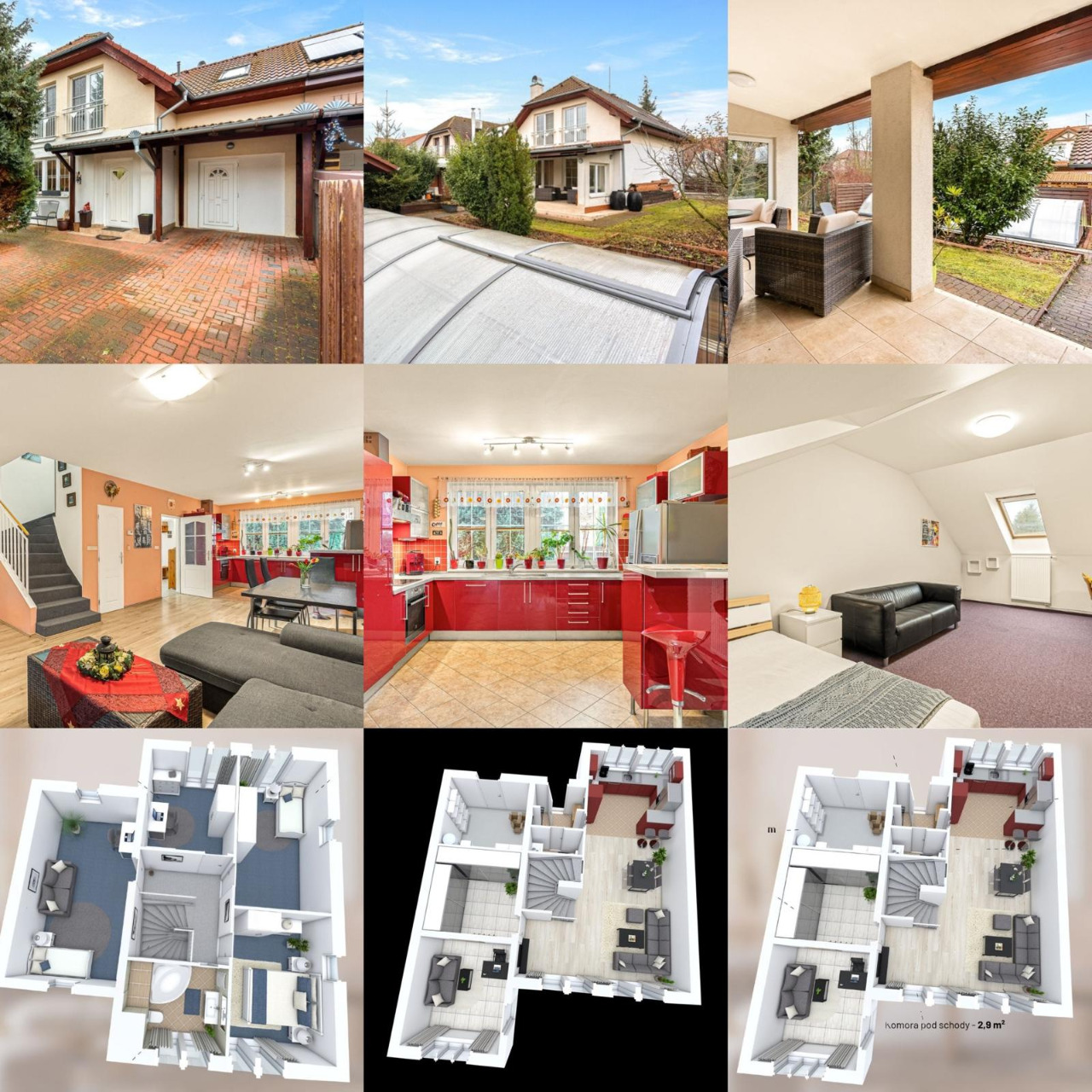 Investment opportunity near Prague: Family house with pool in Hostivice