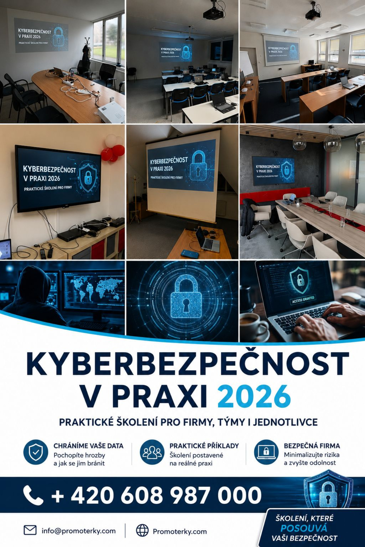 Moderní školení 2026 na Kyberbezpečnost.  Ta už není jen problém IT oddělení ....
